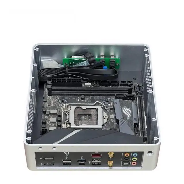 Alt view image 5 of 5 - Goodisory TA65 Aluminium Desktop HTPC Mini-ITX Computer Chassis Support DC PSU