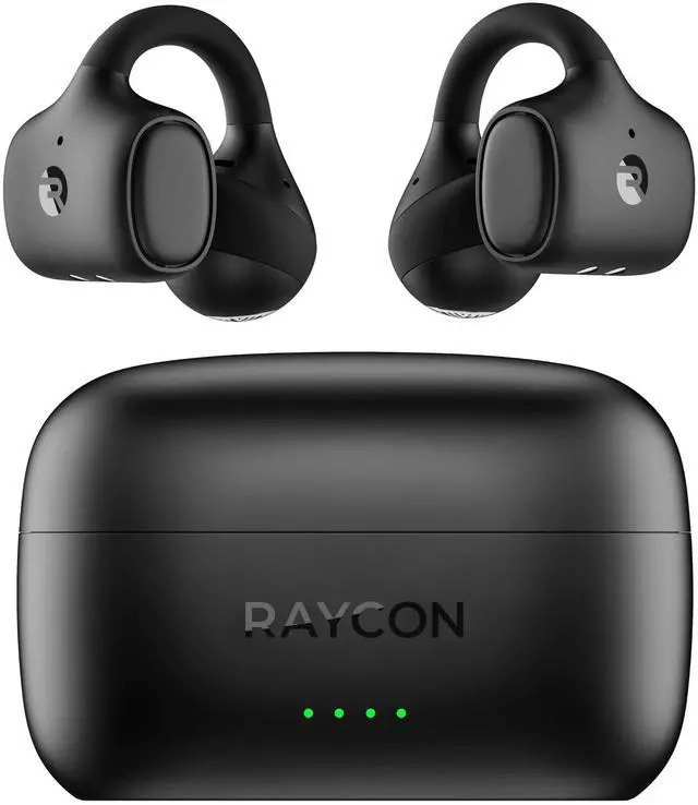 Main image of Raycon Everyday Clip On Earbuds - Open Ear Headphones, Lightweight Wireless Earbuds Bluetooth, Sweat & Water Resistant Earphones, Clip Earbuds with Buttons, 30 Hours Battery Life (Carbon Black)