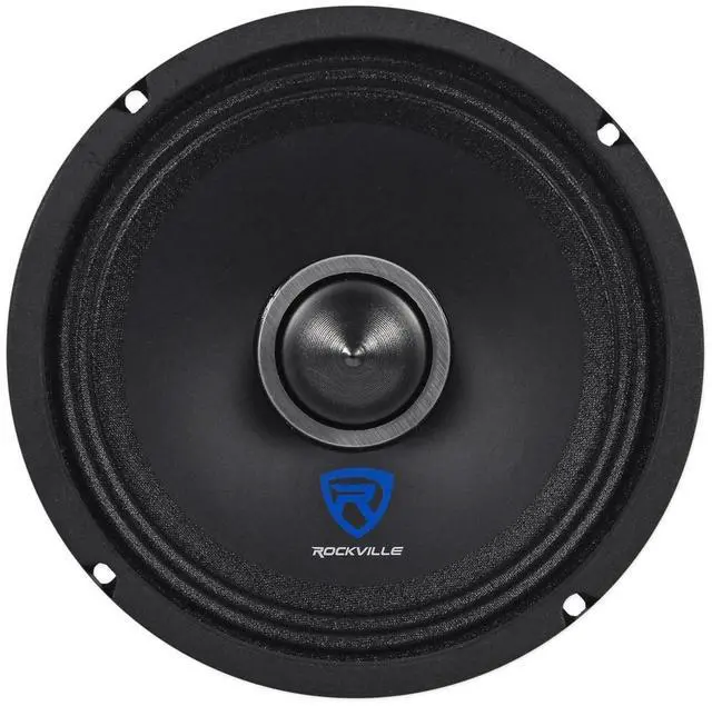 Main image of Rockville RXM64 6.5" Mid-Range Car Speaker, 150W Peak/75W RMS, 4 Ohm, CEA Compliant, Crossover, With Grille, Loud and Clear, Perfect for Car Audio