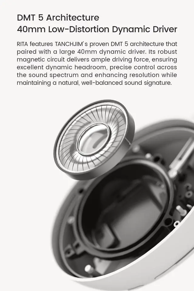 Alt view image 2 of 5 - RITA Bluetooth Gaming Headphones, ANC ENC High-Resolution, 92h Playback