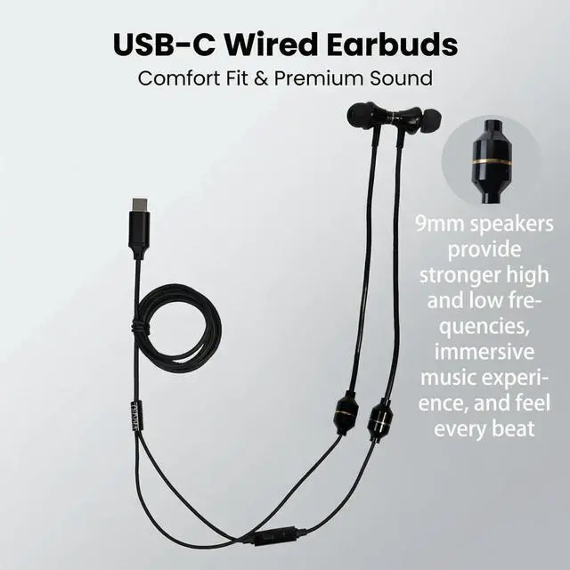 Alt view image 2 of 5 - YESBO air Duct Headphones with high and Low Frequency Sound and Microphone