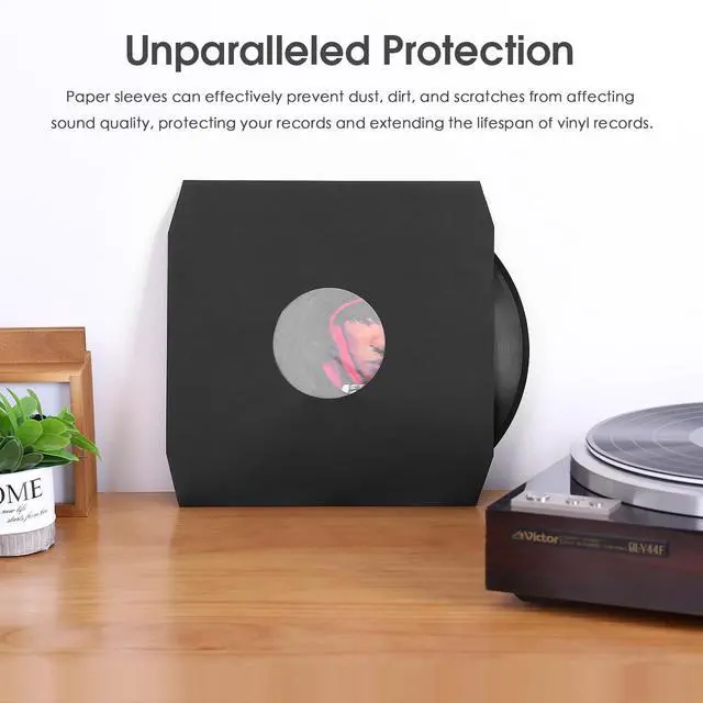 Alt view image 2 of 5 - Nobsound R18BP 20-Pack 12 Vinyl Record Paper Sleeves Anti-Static Protection Covers for LP Albums