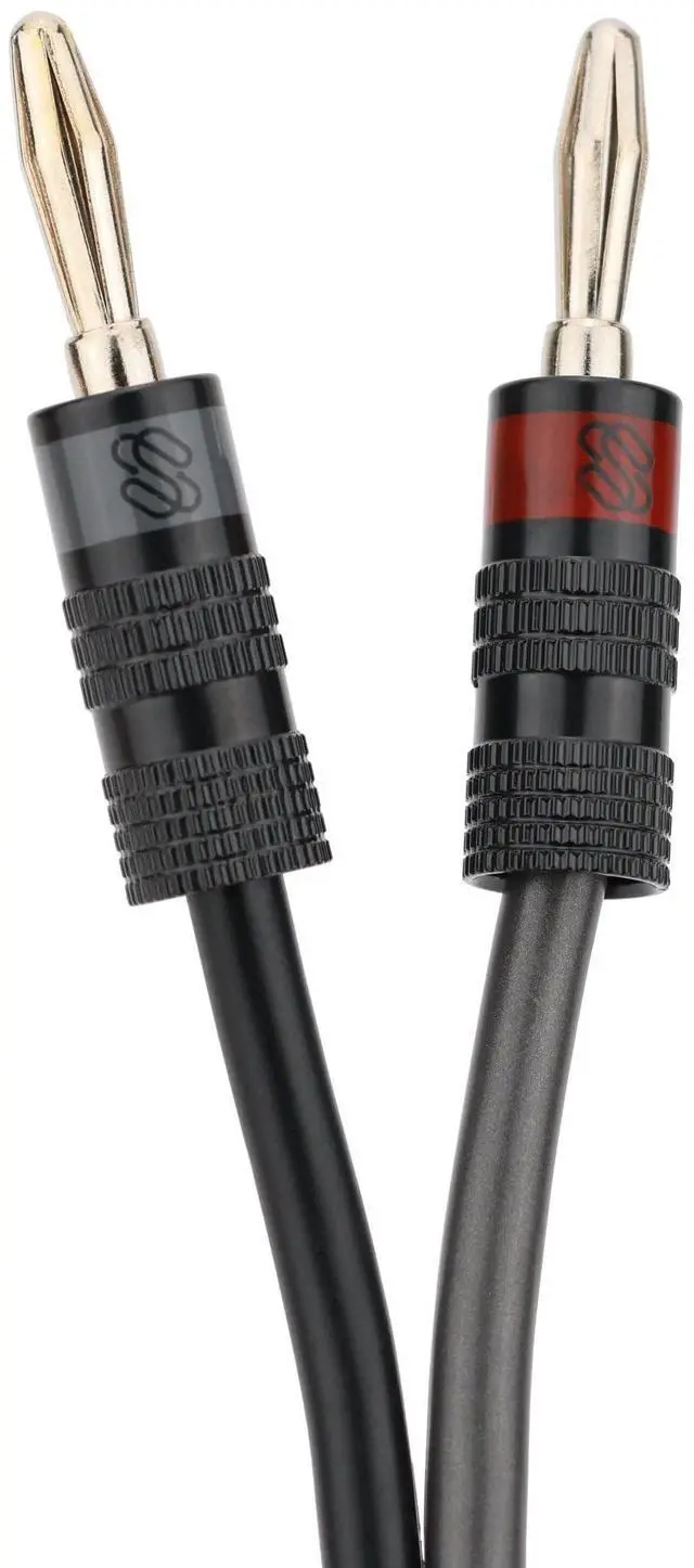 Alt view image 2 of 5 - Sewell Silverback 12 AWG Speaker Wire with Silverback Pro Banana Plugs - 6 feet, CL3 Rated, Oxygen Free Copper, high Strand Count, Terminated