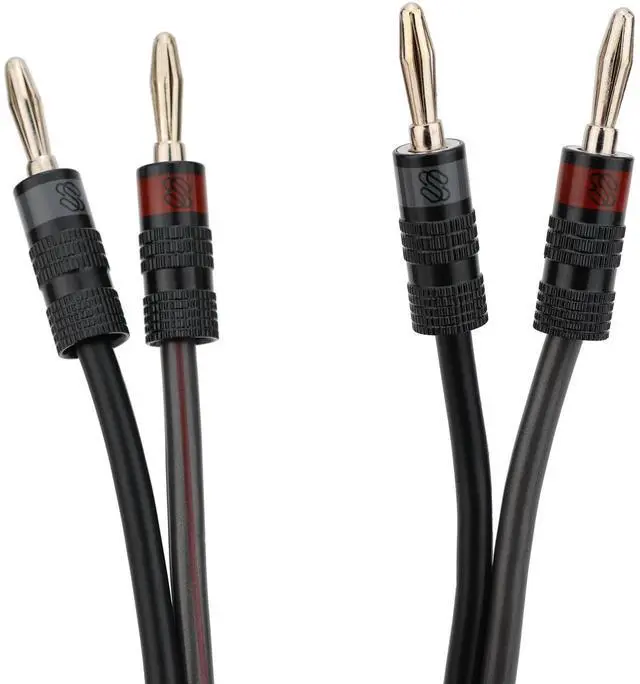 Alt view image 5 of 5 - Sewell Silverback 12 AWG Speaker Wire with Silverback Pro Banana Plugs - 6 feet, CL3 Rated, Oxygen Free Copper, high Strand Count, Terminated