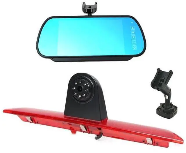 Main image of KOHNEASO Compatible for Ford Transit 150 2015-2018, Transit 250 2015-2018, Transit 350/350 HD 2015-2018350HD L4H3 Brake Light Backup Camera with 7 inch Clip-on Mirror Monitor (Transit Van)
