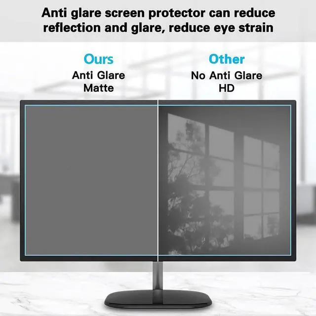 Alt view image 3 of 5 - JQZWXX 55-75Inch TV Screen Protector with Anti-Glare Anti-UV Coating, Frosted Matte Film to Reduce Reflections, Eye Fatigue - Indoor and Outdoor,70in1563x908mm