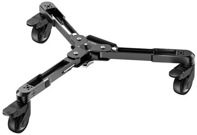 Main image of YC ONION FOTO PINETA Monopod Dolly One-Step Deploy Heavy Duty Rolling Stand, Max Load 67lbs 30kg Rubber Wheels