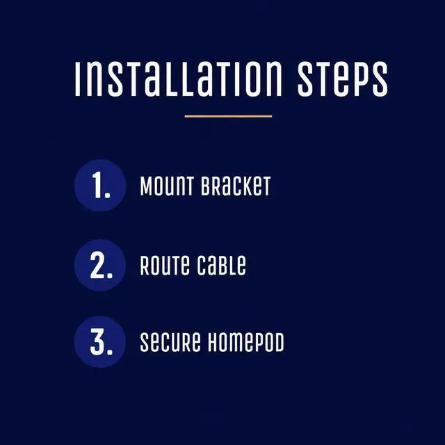 Alt view image 5 of 5 - PlayWithNoBox Premium HomePod Wall Mount for Apple HomePod (1st & 2nd Gen) ^^ Heavy-Duty Steel Bracket with Hidden Cable Management ^^ Precision Fit ^^ Made for Modern Home Audio Setups