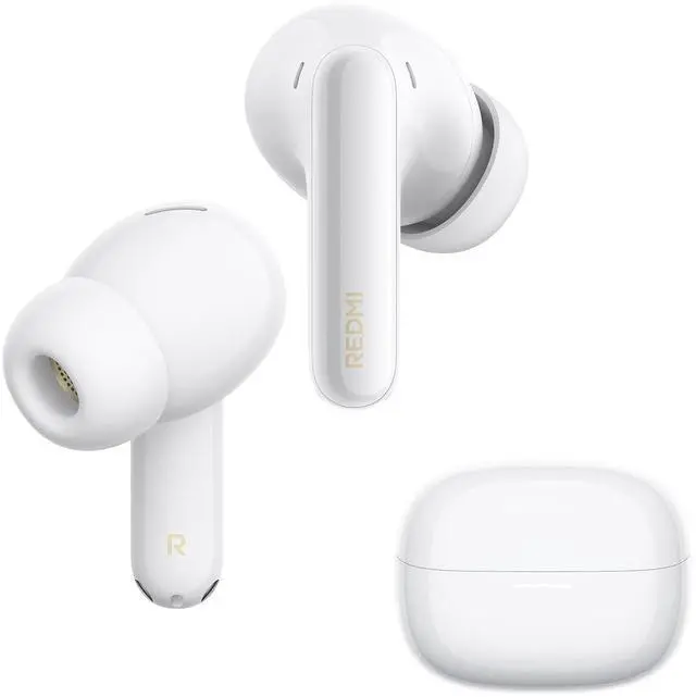 Main image of XIAOMI REDMI Buds 8 Pro Wireless Earbuds, White, Adaptive Noise Cancelling up to 55dB, Hi-Res Audio with LDAC, 35H Battery, Dolby Atmos, IP54, Bluetooth 5.4