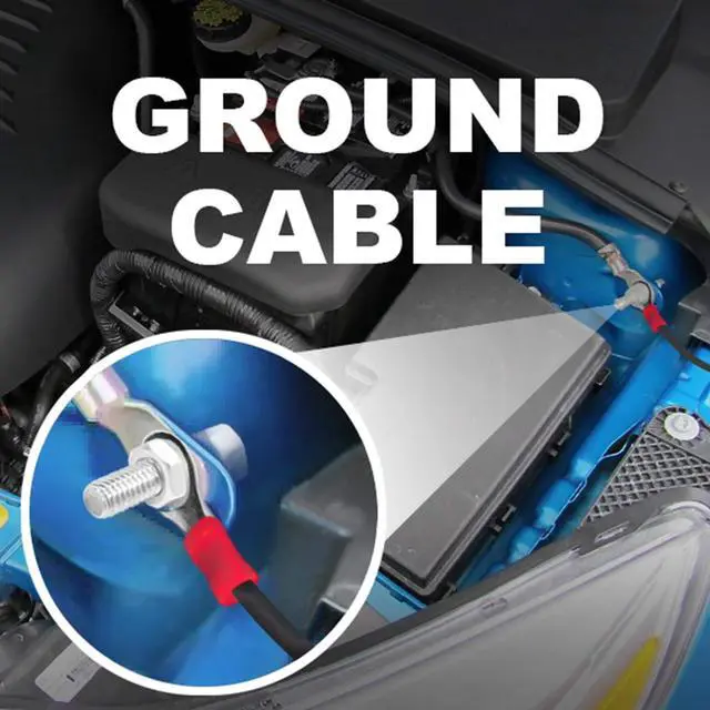 Alt view image 4 of 5 - BOSS Audio Systems KIT2 8 Gauge Complete Car Amplifier Installation Wiring Kit with Power Cables, Ground Cables, Turn-On Wire, Speaker Wire, Terminals