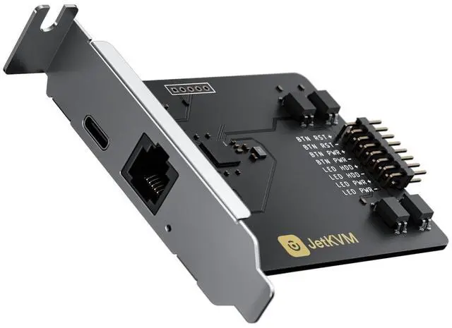 Alt view image 3 of 5 - JetKVM Open-Source IP KVM Remote Control Jet KVM Over IP, Ultra-Low Latency Touchscreen Compatible with Mac/Windows/Linux, for Home Offices Data Centers Server Management (ATX Extension Board)