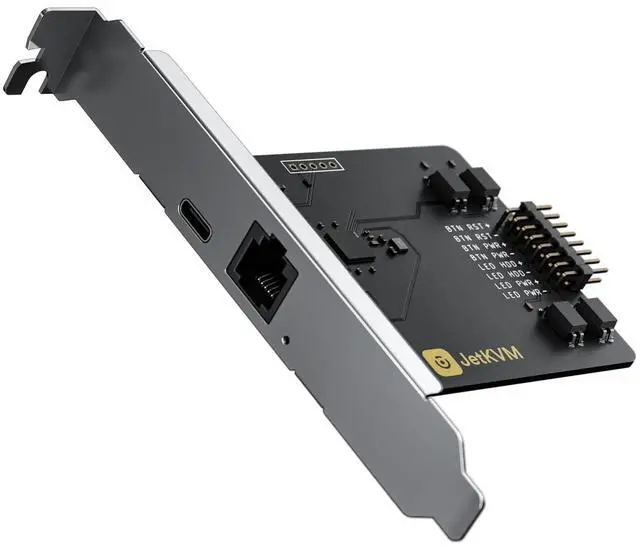 Alt view image 2 of 5 - JetKVM Open-Source IP KVM Remote Control Jet KVM Over IP, Ultra-Low Latency Touchscreen Compatible with Mac/Windows/Linux, for Home Offices Data Centers Server Management (ATX Extension Board)