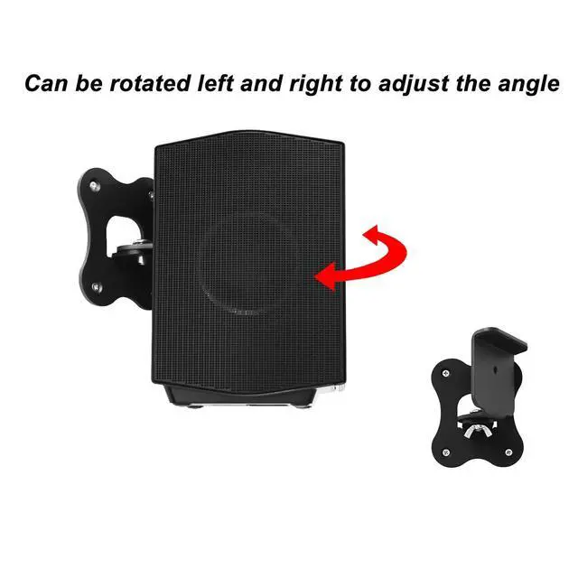 Alt view image 3 of 5 - Metal Speaker Wall Mount Bracket Set for HW Q990D HW Q990B HW Q990C HW Q930B SX Q990B Soundbar Rear Surround Speakers Rotation Wall Fixed Stand Space Saving Design