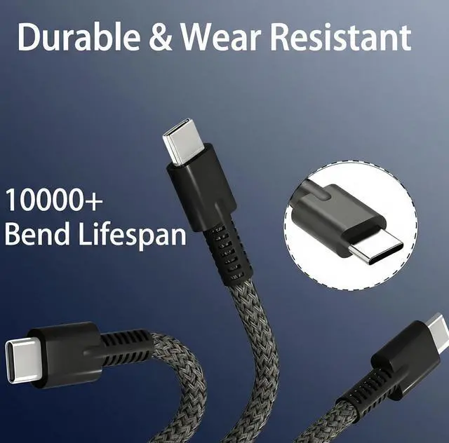 Alt view image 5 of 5 - 100W USB C Laptop Charger Compatible with HP ZBook Firefly G11 14 16, ZBook 8 G1i 16/8 G1a 14, EliteBook8 G1i 16/8 G1a 14/8 G1i Flip 13/6 G1a 14, ProBook 440 450 G10 Type C Adapter Power Cord
