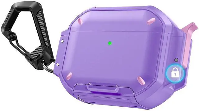 Main image of Dgege for AirPods Pro 3 Case, IP68 Waterproof Military Grade Protective Cover for AirPods Pro 3rd Gen, Anti-Scratch Hard Shell Cover with Secure Lock, Keychain & Phone Stand (2025)