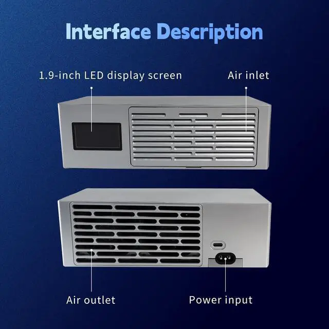 Alt view image 4 of 5 - Luckyminer LV08 Pro, 7TH/s 150W BTC Miner SHA256 Algorithm Crypto Miner Home and Office Mining, Bitcoins Miner Machine Lotto Mining Device