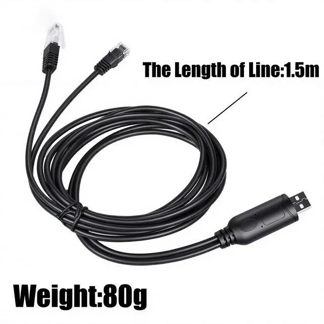 Alt view image 2 of 5 - FTDI USB Programming Clone Cable Cord Cat for Kenwood Radio 8 Pin TKR750