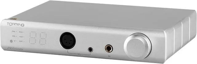 Main image of TOPPING A90 Discrete HiFi Headphone Amp, NFCA 4-Pin XLR/4.4 Balanced/6.35mm SE Output Pre-Amplifier with Blutooth Remote Control (A90 Discrete-Silver)