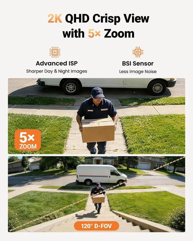 Alt view image 2 of 5 - Anlapus 3MP 2K Magnetic Window Camera, Window Security Camera with AI Detection, 5G/2.4G WiFi Plug-in Indoor Camera for Home Security, Color Night Vision, US-Only Cloud Storage, Adjustable Angle Mount