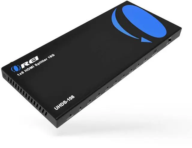 Main image of OREI 4K 1 in 8 Out HDMI Splitter 4:4:4 8-bit - HDMI 2.0, HDCP 2.2, 18 Gbps, 4K @ 60Hz HDMI Duplicator/Distributor UltaHD High Resolution (UHDS-108) (1x8)