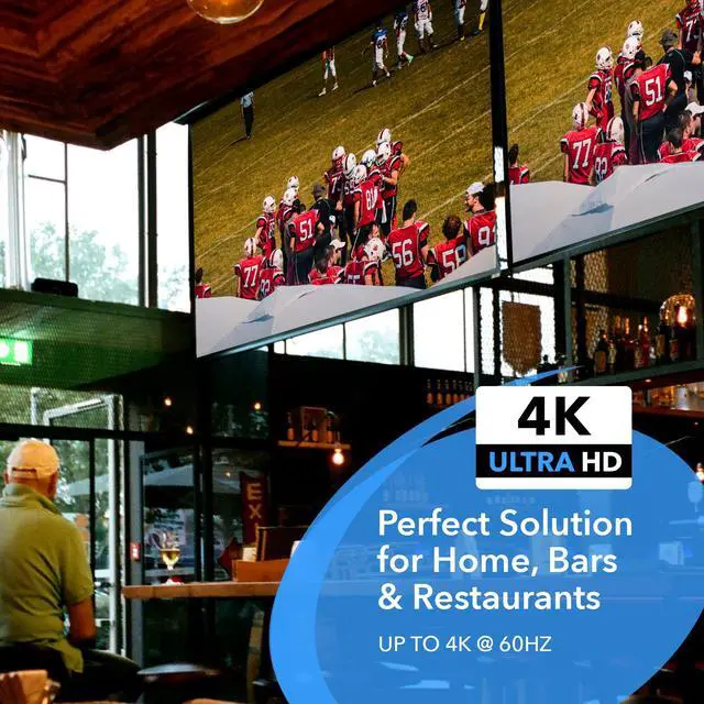 Alt view image 4 of 5 - OREI 4K 1 in 8 Out HDMI Splitter 4:4:4 8-bit - HDMI 2.0, HDCP 2.2, 18 Gbps, 4K @ 60Hz HDMI Duplicator/Distributor UltaHD High Resolution (UHDS-108) (1x8)