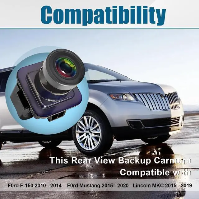 Alt view image 4 of 5 - Rear View Backup Camera Replacement for Ford F150 2010-2014 / Mustang 2015-2020 & Lincoln MKC 2015-2019 Park Assist Backup Camera Replace# EL3T-19G490-AA, EL3Z-19G490-D, BL3Z-19G490-B