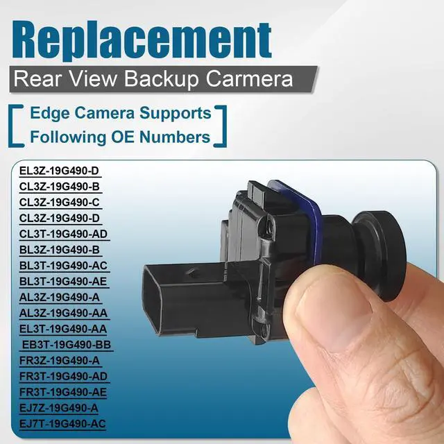 Alt view image 5 of 5 - Rear View Backup Camera Replacement for Ford F150 2010-2014 / Mustang 2015-2020 & Lincoln MKC 2015-2019 Park Assist Backup Camera Replace# EL3T-19G490-AA, EL3Z-19G490-D, BL3Z-19G490-B