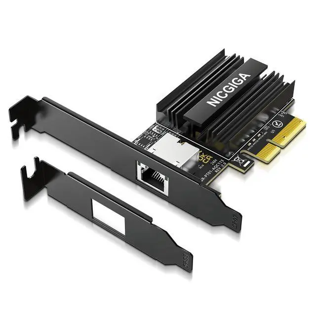Main image of 10G Base-T PCI-e Network Card, Marvell AQC113 Controller, NICGIGA 10Gb Ethernet Adapter Support WOL, 10Gbe RJ45 Port NIC Card, Windows10/11/Windows Server/Linux