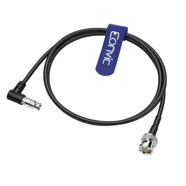 Alt view image 4 of 5 - Eonvic 6G SDI 4K Coaxial Cable Right Angle High Density Micro BNC Male to BNC Male for Blackmagic Video Assist 5" 3G and 12G Monitor