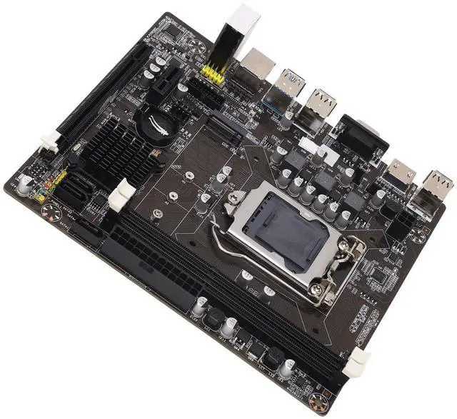 Alt view image 4 of 5 - B75M M-ATX Compact Mainboard, Support for Corei7, i5, i3 (LGA1155), DDR3x2, ALC6625.1 Channel, VGA, HD Multimedia Interface, PCI E1Xx1, COM pin x1, 1000M Ethernet Interface, No Processor