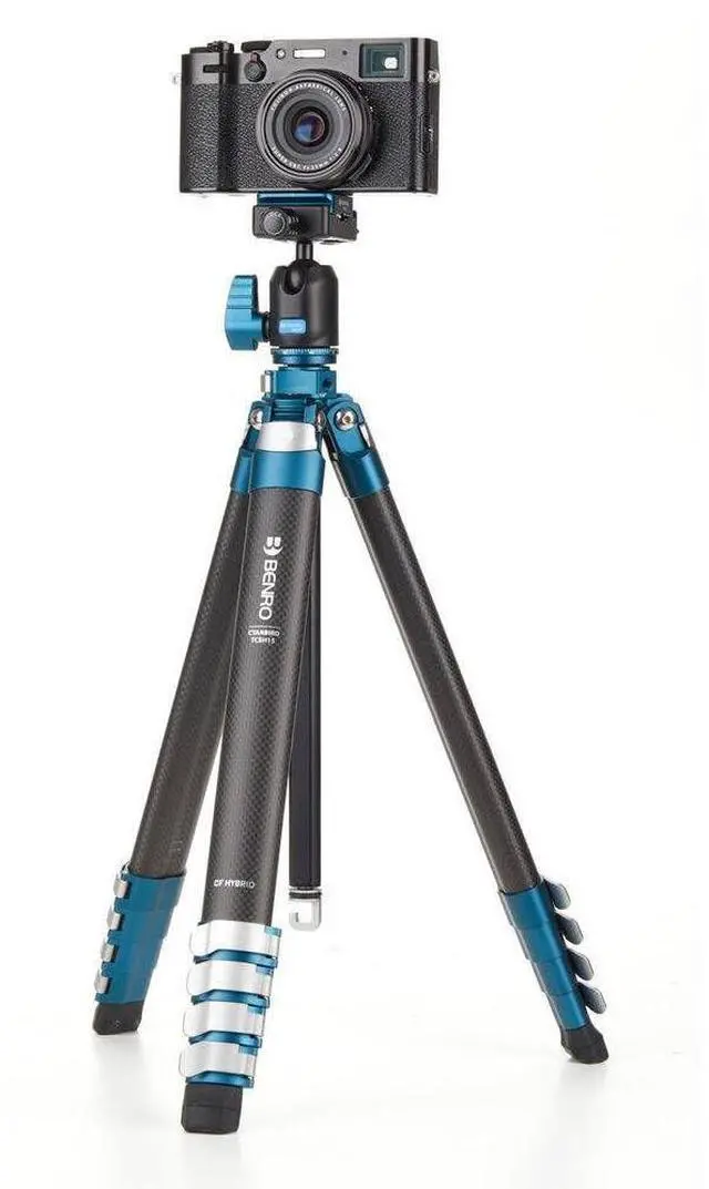Alt view image 2 of 5 - Benro CyanBird Carbon/Aluminum 5 Section Tripod with N00P (TCBH15N00P)