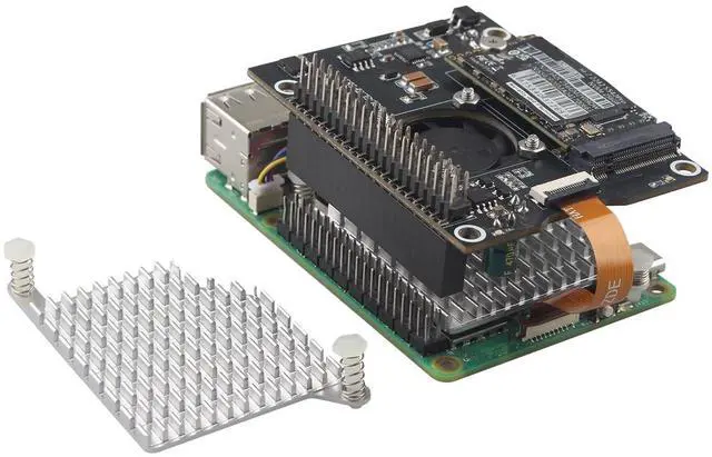 Main image of ZDE ZP583C PoE+ HAT PCIe to M.2 Key M NVMe SSD Adapter Board with PWM Cooling Fan Aluminum Alloy Heatsink Power Over Ethernet for Raspberry Pi 5 Support M.2 NVMe SSD 2230 2242