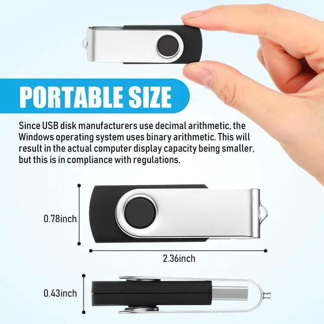 Alt view image 2 of 5 - Kanayu 16GB 100 Pack USB Flash Drives Bulk 2.0 USB Thumb Drives Memory Jump Drive with LED Light Portable Keychain Flash Drive for Data Storage Pc Computer Laptop Office School(Black)