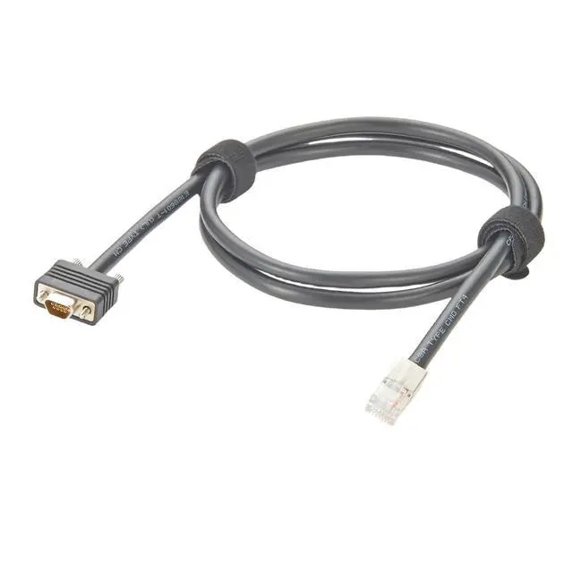 Alt view image 3 of 5 - Plinkwirekb Compatible with EMC 038-003-085 038-003-623 Micro DB9 to RJ12 SPS Serial Sense Cable for CX3 CX4 VNX Clariion Storage Systems(1M/3.28FT)