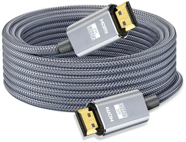 Main image of LEADSTAR HDMI Cable 4K 50 ft / 15M, Long High Speed HDMI 2.0 Cord Braided ^^ Ultra HD, 1080p, ARC, 3D, HDCP 2.2 ^^ for Xbox, PS5, TV, Laptop, Monitor