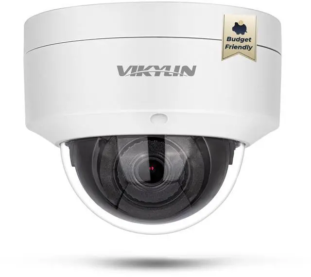 Main image of VIKYLIN 4K 8MP PoE IP Dome Camera Outdoor/Indoor,4K PoE Vandal Dome Security Camera with Human Vehicle Detection,2.8mm Lens,98ft Night Vision,Built-in Mic,IK10/IP67,NDAA Compliant(Not PTZ),White
