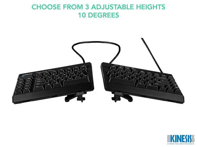 Alt view image 3 of 5 - KINESIS AC930 V3 Pro Lifters (Tenting for Freestyle Pro & Edge), Black