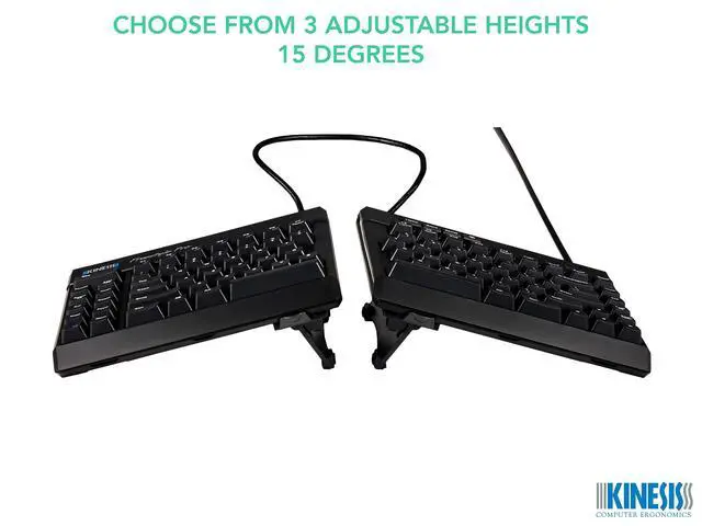 Alt view image 4 of 5 - KINESIS AC930 V3 Pro Lifters (Tenting for Freestyle Pro & Edge), Black
