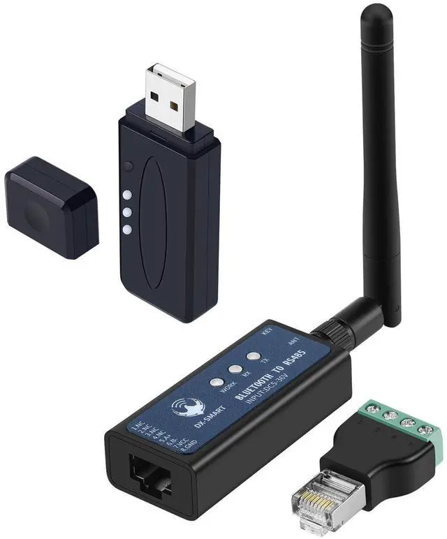 Main image of DX-CP24 Bluetooth to RS485 Serial Adapter Industrial Wireless Bluetooth Communication Module to RS485 Converter, Change 485 Wired Device to Wireless, Communication Distance: 70m (CP24 fo