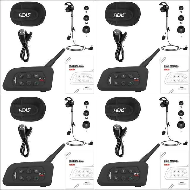 Alt view image 4 of 5 - GaiRen Referee Communication System Sets, V4C Plus Referee Headsets with USB C Interface Right Earpiece for Volleyball Official Football Coach Crews Soccer Handball (4 Pack)