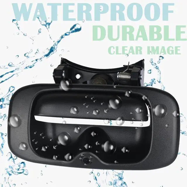 Alt view image 3 of 5 - omoZone Backup Camera Tailgate Handle Rear View Camera Liftgate Latch Handle Compatible with 1999-2007 Chevrolet Chevy Silverado,GMC Sierra 1500 2500 3500 HD