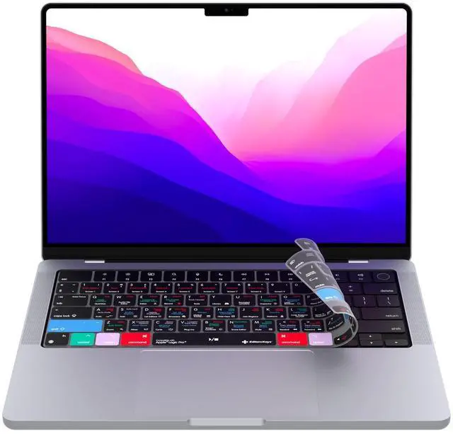 Main image of Logic Pro Keyboard Cover for 14" and 16" MacBook Pro with M Series Chips Chips 2021+ and MacBook Air M2-M4- All of the Shortcuts at Your fingertips