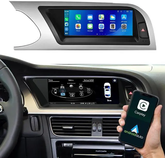 Main image of 8.9 Inch Carplay Wireless Screen for Audi A5 2009-2015 Year with 3GMMI Android Auto Display Support OEM Function,Siri,Airplay,Autolink