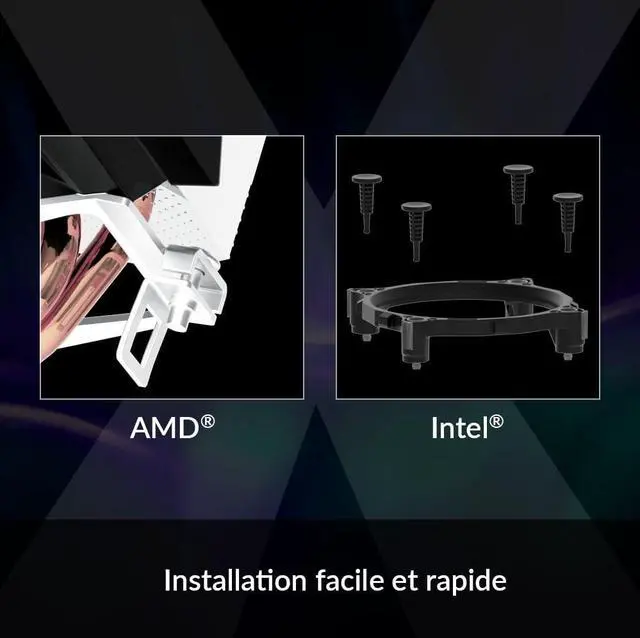 Alt view image 5 of 5 - ARCTIC Freezer 7 X - Dispositivo di raffreddamento CPU Multi-Compatibile Compatto, Ventola PWM 100 mm, Compatibile con Intel e AMD, 300-2000 RPM (controllato da PWM), Pasta termica MX-2 Pre-appl