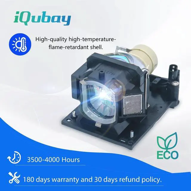 Alt view image 2 of 5 - iQubay DT01511/DT01431/DT01481 Replacement Projector Lamp Bulb for Hitachi CP-WX3030WN WX3530WN AX3005 BX301WN CX251N TW2505 X2541WN X25LWN EW301N CW250WN CX251N HCP-K26 A727 K31 L25 240X 380WX Q300W