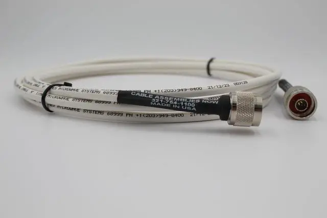 Main image of Cable Assemblies Now LMR-240/LMR240 White Times Microwave Low Loss Coaxial Cable - N-Male to N-Male Connectors - 10 Feet