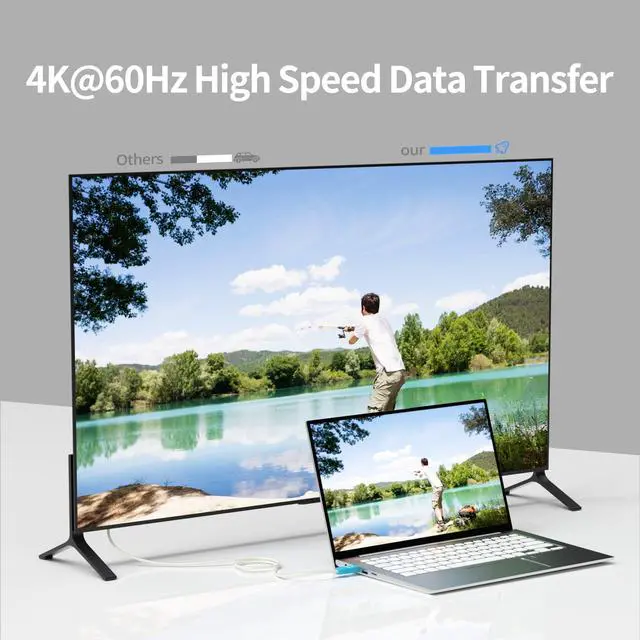 Alt view image 5 of 5 - BlueAVS 15 Feet HDMI Fiber Optic Cable 4K 60Hz HDMI 2.0b High Speed 18Gbps Dynamic HDR10 HDCP2.2/2.3 eARC White