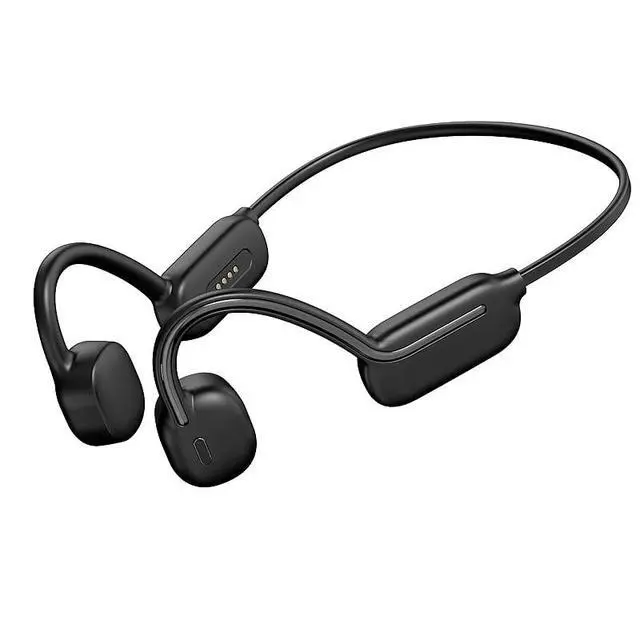 Main image of DHBY Swimming Headphones Bone Conduction Open Ear Headset MP3 Player Built-in 32G Memory IP68 Underwater Waterproof Stereo Bluetooth Earphone LED Screen for Driving Bicycling Running Skiing-CS05 Black