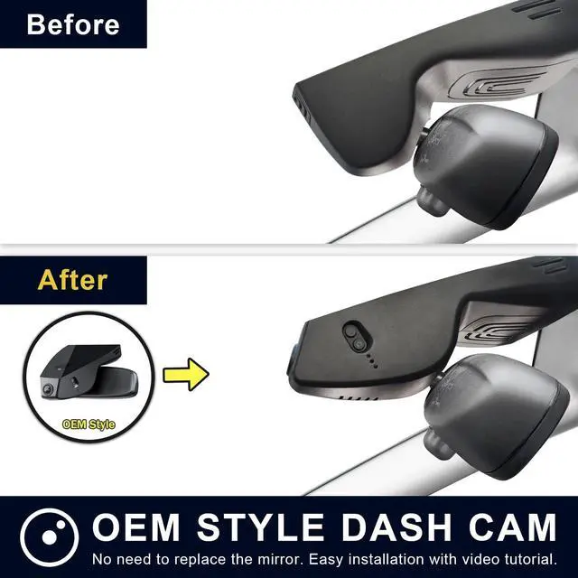 Alt view image 5 of 5 - Mangoal Front 4K & Rear 1080p Dash Cam for BMW 4-Series Gen2 G22 G23 G26 2021 2022 2023 2024 2025 2026 M4 G82 G83(Model A), OEM Style, 2160P UHD Video, WiFi & APP, 128GB Card