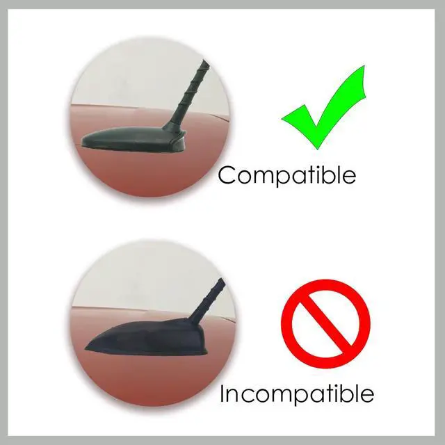 Alt view image 2 of 5 - Ramble- for KIA Soul-(2010-2014) ^^ Automotive Roof Antenna Mast Replacement, Car Modification, Functional Shark Fin Cover (Dark Red)